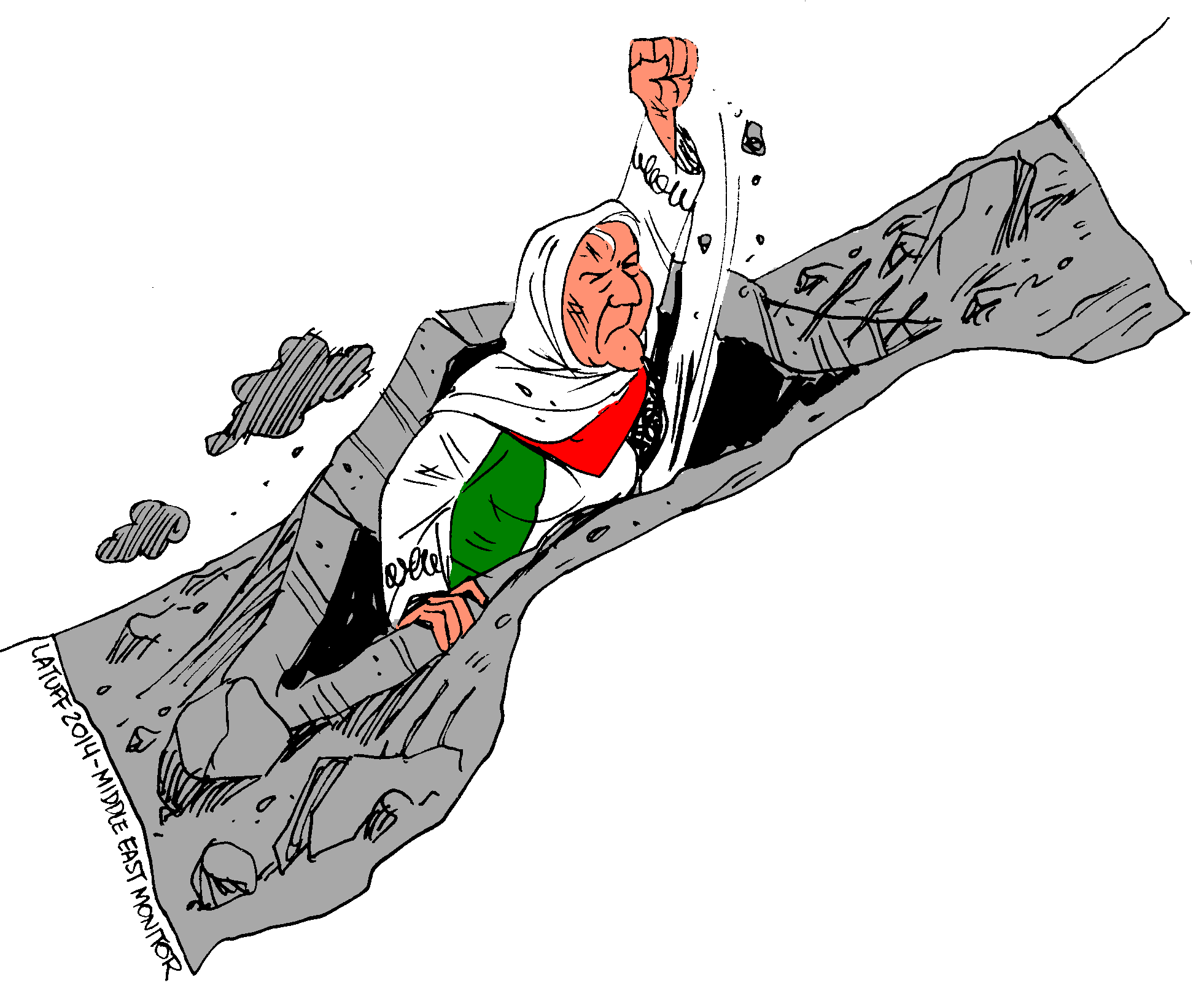 Gaza by Carlos Latuff-Brazil/best cartoon-2014