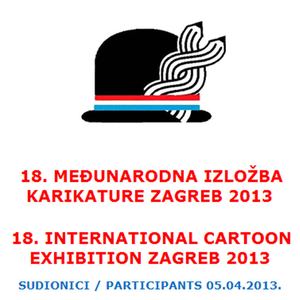 List of Participants in the 18. INTERNATIONAL CARTOON EXHIBITION ZAGREB 2013
