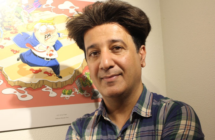 گفتگو با شهرام شیرزادی، کارتونیستِ قهرمان کشتی