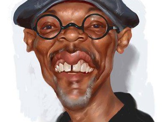 
                                                            samuel l jackson by amir taqi