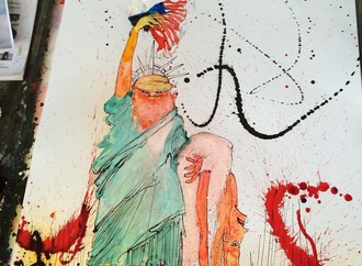 
                                                            trump by ralph steadman