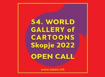پنجاه و چهارمین گالری بین‌المللی کارتون اسکوپیه، 2022