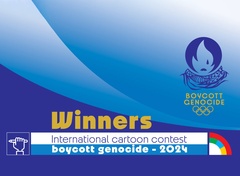 Winners of the International cartoon contest boycott genocide - 2024