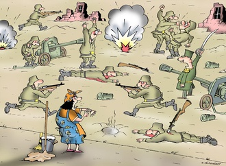 Gallery Of The best International Anti War Cartoon
