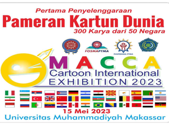 participants in MACCA Cartoon International Exhibition -Indonesia 2023