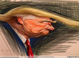 Gallery of caricature by Rob Hren-USA