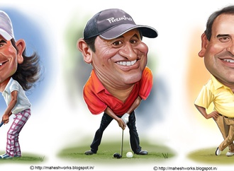 Gallery of  Caricatures by Mahesh Nambiar From India