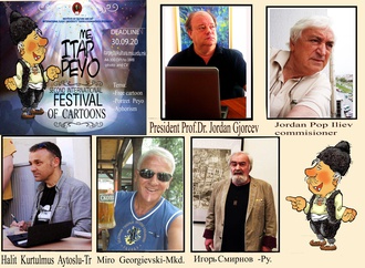 Jury Panel | 2nd international Contest caricature and aphorism "Me, Itar Pejo" 2020, Macedonia