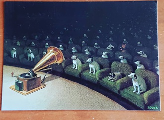 His Master's Voice,gramophone,dog