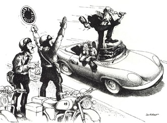 Gallery of Car Cartoons by Claude Serres-France