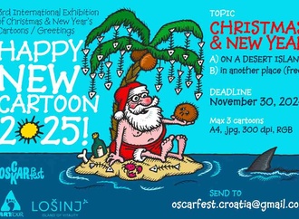 3rd International exhibition of Christmas & New Year's cartoons -Croatia 2024