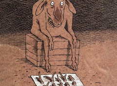 Symbolic Analysis of   Sergei Tunin's Deer Cartoon