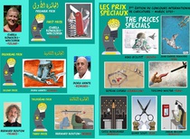 Winners of the 3rd edition of  the drawing festival press and cartoon Morocco 2021