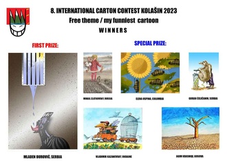 Finalists & Participants : The 8th International Cartoon Contest "Kolašin" - Montenegro 2023