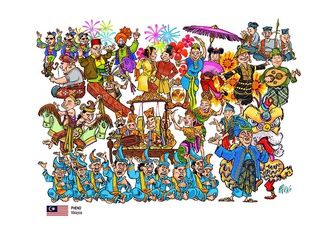 Gallery of International Cartoon Contest-Malaysia 2020