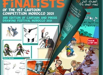 Finalists of the 3rd edition of cartoon and press drawing festival morocco 2021