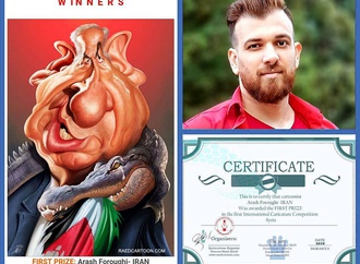 Winners of the first International Caricature Competition 2019/ syria