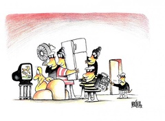 The best Comment on a Cartoon by Alfredo Martina from Cuba