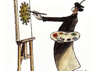 Painting and corona