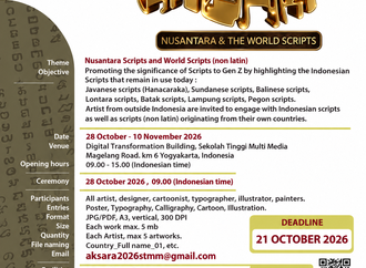International Exhibition titled “Aksara – Nusantara & The World Scripts
