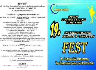 19th edition of International Comics and Cartoon festival /Kosovo,2022