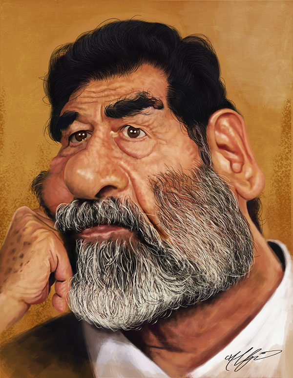 Saddam Hussein | Ahmed Elalfie | Egypt - Irancartoon