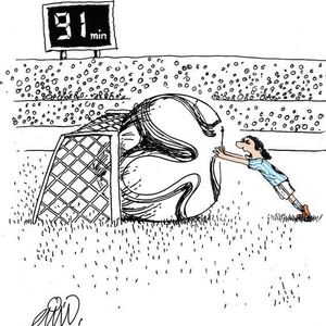 Argentina VS Iran by Ali Jahanshahi-Iran/best cartoon-2014