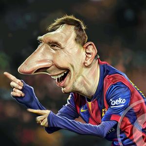 Gallery of international caricature / Lionel Messi