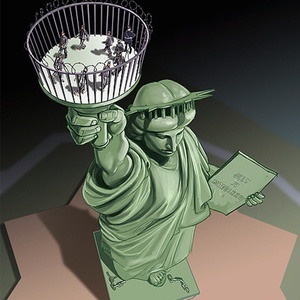 Gallery of International cartoon / Statue of Liberty -2016