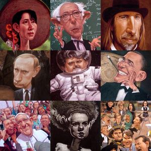 Gallery of Caricatures by C F Payne - USA