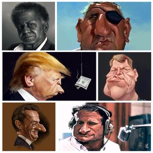 Gallery of Best Caricatures of Iranian & World Artists